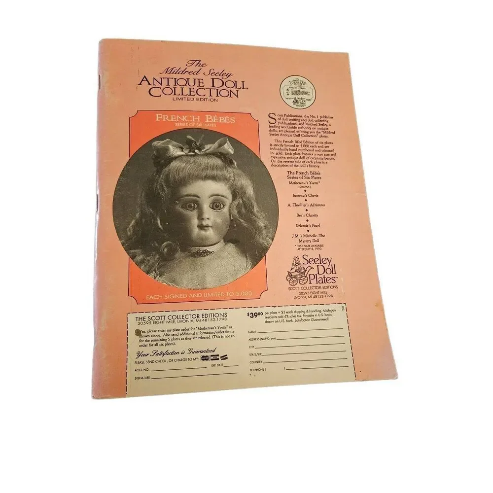 Mildred Seeley antique doll collection limited edition magazine